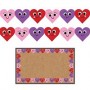 Bordura decupata carton, 76x916 mm, 12 buc/set - Happy Hearts - Hygloss 33618